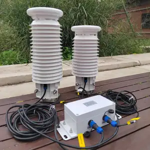 Customized RS485 alphasense CH4 O3 SO2 CO2 NO2 PM2.5 PM10 all in one Compact Automated sensor smart automatic Weather Station