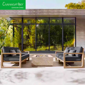 Conjunto de muebles modernos de exterior, muebles de exterior de teca de alta calidad para todo tipo de clima, piscina, Patio, jardín, sofá de madera de teca - Product Image 4