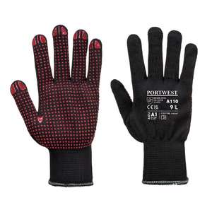 PORTWEST-Gant noir à pois A110BKRXXS-GANTS EAN 5036108331505 - Product Image 1