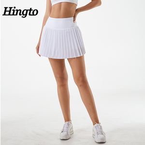 2合1弹力衬里弹力高尔夫裙带口袋运动透气亲肤女性百褶网球裙 - Product Image 6