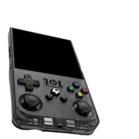Console de jeu rétro portable R36max avec écran couleur de 4 pouces 640x480, 15000 jeux intégrés, Linux open source, batterie de 4000 mAh