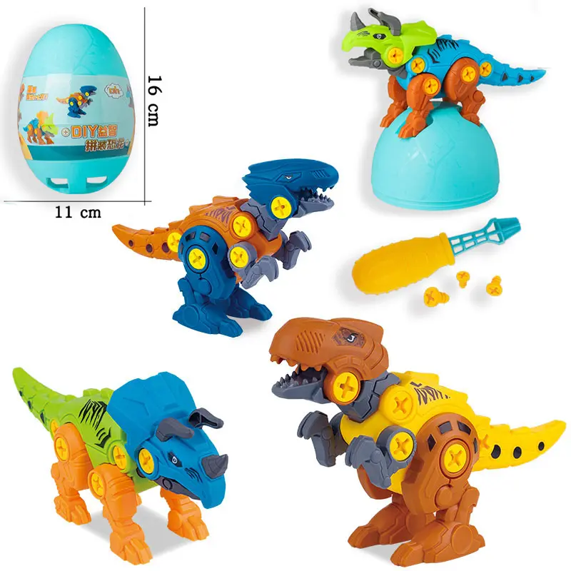 Enfants bricolage Puzzle démontage assemblage jouet torsadé oeuf aveugle boîte oeuf de pâques jouets dinosaure oeufs