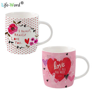 Tazas de café con estampado europeo, regalo creativo del Dí<span class=keywords><strong>a</strong></span> de San Valentín, regalos de boda de lujo, juego de tazas de cerámica para parejas, venta al por mayor - Product Image 2