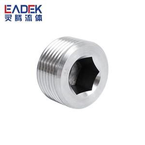 ปลั๊กหกเหลี่ยมสแตนเลส 304 ขายส่ง ปลั๊กน้ำมันมาตรฐานอเมริกัน/อิมพีเรียล NPT แบบเกลียว 6/8\" 1\"-ปลั๊กและซ็อกเก็ตสำหรับท่อ - Product Image 3
