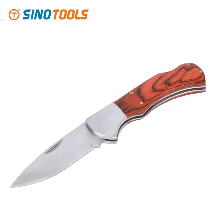 steel blade handle of tactical pocket folding knife