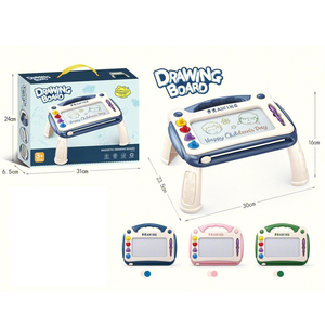 Tablero de dibujo y escritura de plástico tres en uno de 10 pulgadas, juguetes educativos, mesa de pintura con música y efectos de luz LCD - Product Image 4