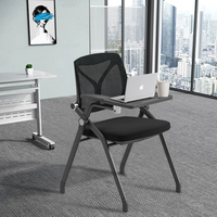 Chaise pliante portable en plastique gris pour la formation en bureau ou les achats en gros de mobilier de bureau