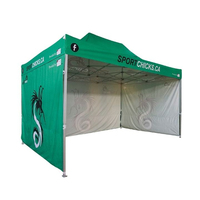 Tente publicitaire personnalisée 3m x 3m, toile ignifuge 600D 50mm, auvent de stand d'exposition 10x10 à bas prix avec impression personnalisée