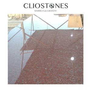 Dalles de granit Safaga rouge de qualité supérieure, durables, élégantes, rustiques, pour la décoration intérieure, finition polie, villas de luxe, hôtels, Égypte - Product Image 2