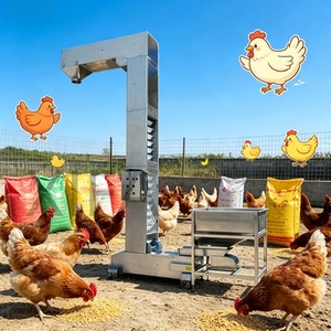 Mini élévateur à godets modulaire pour ligne d'assemblage d'élevages avicoles, pour trémie d'alimentation de petite ferme de poulets de jardin - Product Image 5