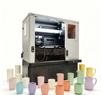 Imprimante cylindrique grand diamètre, équipement d'impression rotative UV pour tasses en céramique et pots de fleurs, impression personnalisée