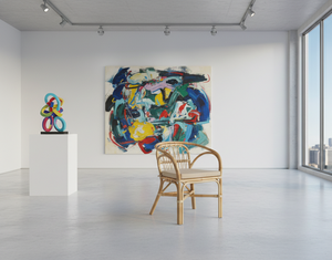 Fauteuil modulaire capitonné en rotin Dolvio, confortable et élégant, pour salon, chambre, bar à domicile, salle à manger - Product Image 3