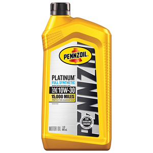 Pennzoil Platinum <b>10W</b>-<b>30</b> 1 Quart Synthetic SAE Certified Motor <b>Oil</b> Fuel Economy Engine Cleaning Anti-Wear Lubricant Automotive - Product Image 1