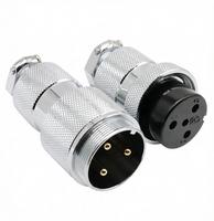 Connecteur de communication étanche GX30 2 broches XLR Aviation Plug Radio 30mm pour panneau DF30-2