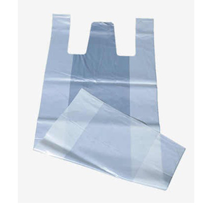 90C Hot Water Soluble PVA Material T-shirt Shopping <b>Bag</b> - Product Image 4