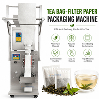 Máquina Empacadora de Té Automática Pequeña con Filtro de Papel para Pequeñas Empresas, Máquina para Empacar Bolsitas de Té Biodegradables de Hojas Sueltas Negras