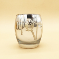 Neues Design Geprägtes Galvanisiertes Glas-Kerzengefäß mit Individuellem Duft Soja- & Gelwachs für Raumdekoration Weihnachten Halloween