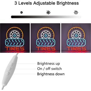 Tires Letreros Neon LED indoor hanging ambient light shop <b>sign</b> wall decoration light entrance indicator light luminous <b>sign</b> - Product Image 3