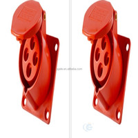 Prise et prise industrielles étanches électriques de 32 A avec fusible IP 44 3 broches 4 broches 5 broches prise industrielle