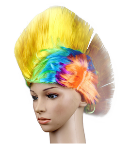 <span class=keywords><strong>Pas</strong></span> <span class=keywords><strong>cher</strong></span> de haute qualité Fans de Football Couleur <span class=keywords><strong>Perruque</strong></span> Cirque Costume Party Cap Cheerleading Party Carnival Day Perruques - Product Image 3