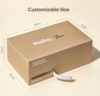 Boîte en papier kraft à bande déchirable, boîte cadeau en carton ondulé personnalisée, emballage alimentaire recyclable, OEM & ODM pour entreprises