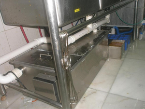 Piège à graisse de cuisine en acier inoxydable, séparateur d'eau d'huile pour le traitement des déchets - Product Image 5