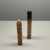 Botella de Perfume de vidrio grueso de lujo de 10ml, rociador de aluminio negro, serigrafía, estampado en caliente, difusor de embalaje, uso de capacidad de 30ml