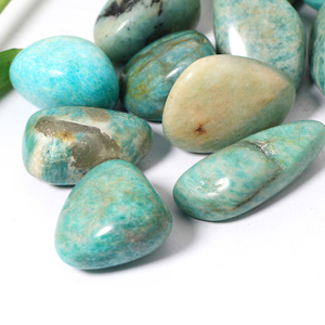 Ventes chaudes DIY <span class=keywords><strong>Pierre</strong></span> d'amazonite naturelle Méditation spirituelle Cristaux de guérison Pierres roulées <span class=keywords><strong>pour</strong></span> la décoration de la maison - Product Image 4