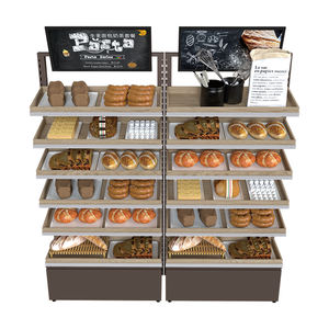 Highbright Présentoir de boulangerie à combinaison de bois en acier de haute qualité pour supermarché - Product Image 6