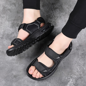 Sandalias de Hombre para Exteriores, Punta Abierta, Parte Superior de Textil, Suela de Goma, Transpirables, Calzado Deportivo Informal - Product Image 4