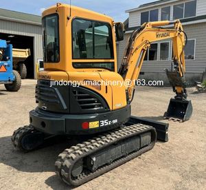 Mini-excavatrice de 3,5 tonnes, excavatrice d'occasion Hyundai R35z-9, matériel de terrassement, machine de construction à vendre - Product Image 6