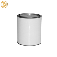 Bidon rond en fer blanc vide de 500 ml avec couvercle, boîte métallique pour emballage chimique et industriel, personnalisable