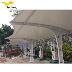 Cochera Metálica de Diseño Moderno al Mejor Precio, Estructura de Acero con Tela Recubierta de PVC, Tipo Cantilever - Product Image 2