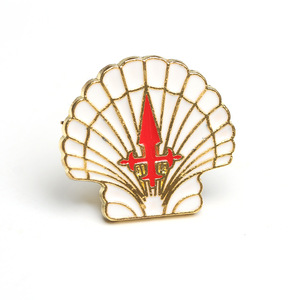 เครื่องประดับแฟชั่น เข็มกลัดสำหรับการแสวงบุญ รูปไม้กางเขนหลากสี โลหะผสมสังกะสี ตราสัญลักษณ์รูปหอยเชลล์ ตราสัญลักษณ์ซานดิเอโก เครื่องประดับ XZ - Product Image 6