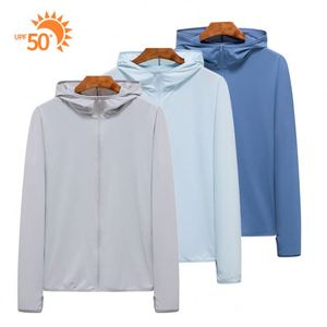UPF50 Sun Protection <b>Jacket</b> Waterproof Outdoor Loose Hooded Unisex <b>Summer</b> Skin Friendly Coat <b>Lightweight</b> Breathable Windbreaker - Product Image 3