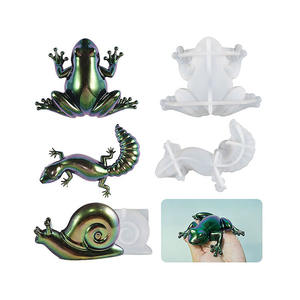 YS 3D ضفدع سحلية راتنجات الايبوكسي سيليكون قوالب قرن كامبس ديي اليدوية فن المنزل قالب الجص - Product Image 1