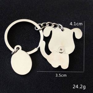 Shake Head Dog Cat Keychain Pet Pug Dog Bone <b>Blank</b> Metal Key Chain Custom DIY Great Gift for a Dog Lover Keyring Puppy Key <b>Ring</b> - Product Image 6