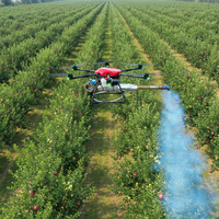 Drone pulvérisateur thermique à moteur télécommandé pour usage agricole commercial, haute efficacité 6 ha/h, lutte contre les moustiques, arbres fruitiers