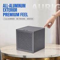 Boîtier NAS Auriga Mid Tower en aluminium de 2 mm à 6 baies pour MicroATX/ITX avec backplane SATA à échange à chaud, alimentation ATX et 4 emplacements PCIe
