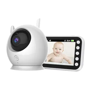 4.3 zoll digital wireless baby monitor musik player zwei-weg intercom nachtsicht und raum temperatur überwachung 4.3 zoll digit