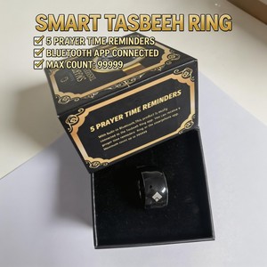 แหวนสมาร์ททัสบีฮ์ ตัวนับจำนวนการละหมาดสำหรับชาวมุสลิม ใช้งานได้ 7 วัน กันน้ำระดับ IP7 เตือนเวลาละหมาด <span class=keywords><strong>5</strong></span> เวลา เชื่อมต่อแอปพลิเคชัน ตัวนับแบบดิจิทัลสำหรับการซิกร - Product Image 1