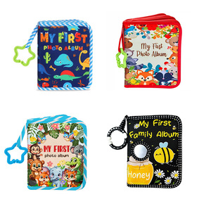 Juguetes para bebés, <span class=keywords><strong>libro</strong></span> de tela suave y silencioso, álbum de fotos de 2 a 4 años, rompecabezas de fotos, Educación Temprana, venta al por mayor interactiva - Product Image 2