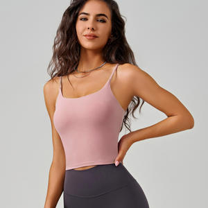 Venta al por mayor de camisetas sin mangas de verano para mujer, tops tipo bustier sin relleno, sujetadores bandeau, chalecos y tops cortos. - Product Image 2