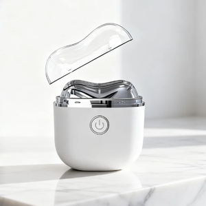 เครื่องนวดหน้าและลำคอแบบมือถือ ไมโครเคอร์เรนท์ พร้อมเทคโนโลยีความร้อนและการสั่นสะเทือน ชาร์จผ่าน USB ช่วยลดเลือนจุดด่างดำและรอยคล้ำใต้ตา - Product Image 1