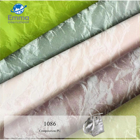 Cuir PU gaufré imitation soie imperméable 1,0 mm, directement de l'usine, pour bagages et articles ménagers