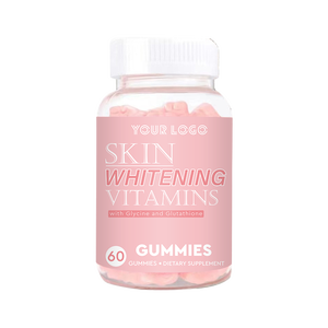 Complément Anti-Âge OEM : Gommes Éclaircissantes pour la Peau au Collagène Marin et Vitamines, Bonbons Oursons Saveur Fraise pour un Teint Lumineux - Product Image 1