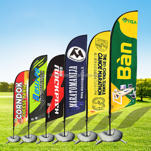 Kustom spanduk terbang portabel bendera pantai untuk acara luar ruangan & Pabrik iklan olahraga Tear Drop bulu bendera untuk promosi - Product Image 2