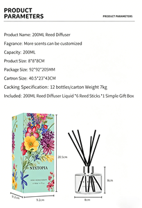 Wholesale Customized with logo 200ml No Fire <b>Reed</b> <b>Diffuser</b> <b>Bottle</b> Scented <b>Reed</b> <b>Diffuser</b> Gift Set Wedding Gifts for Guests - Product Image 3
