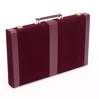 Étui rétro de jeu en cuir PU, classique, Portable, voyage, échecs, pliable