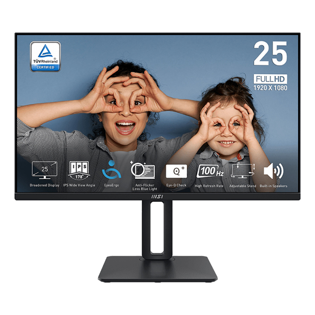 MSI PRO MP251P 25 Inch IPS Flat 2K Monitor with 1920 X 1080 (FHD) Panel Resolution 100Hz 101% of SRGB Desktop Monitor